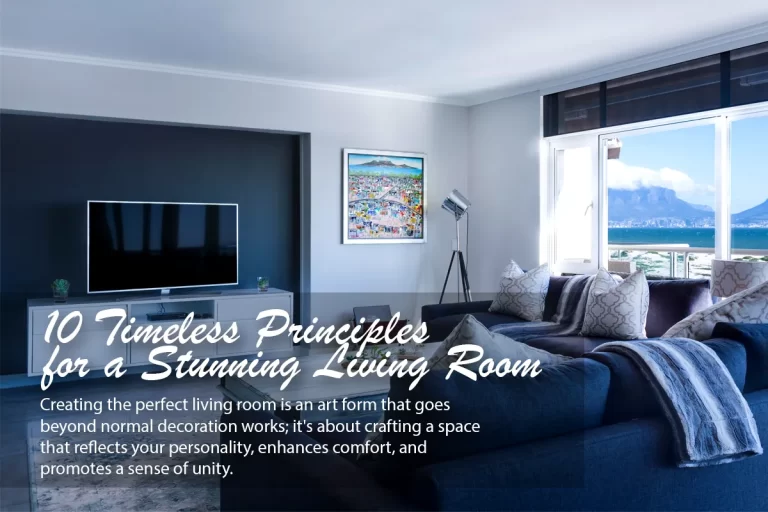 Principles for Living Room design
